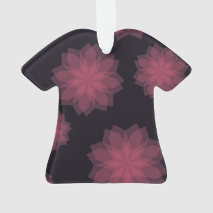Pink, cool, trendy, modern flower abstraction ornament