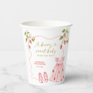 Pink Coquette Baby Clothes Baby Shower Paper Cups
