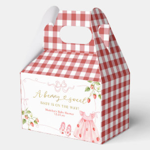 Pink Coquette Baby Clothes Berry Baby Shower Favor Favour Box