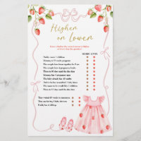 Pink Coquette Baby Clothes Higher or Lower 