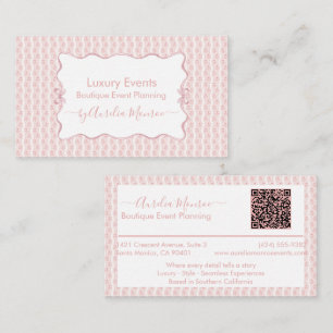 Pink Coquette Bow Business Card