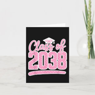 Pink Coquette Bow Cl Of 2038 Grow With Me Kinderga Card