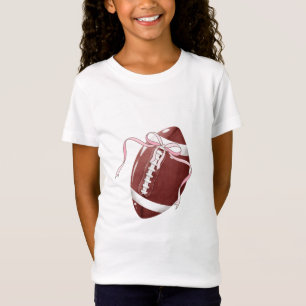 Pink Coquette Football Shirt, Football Mum Shirt, T-Shirt
