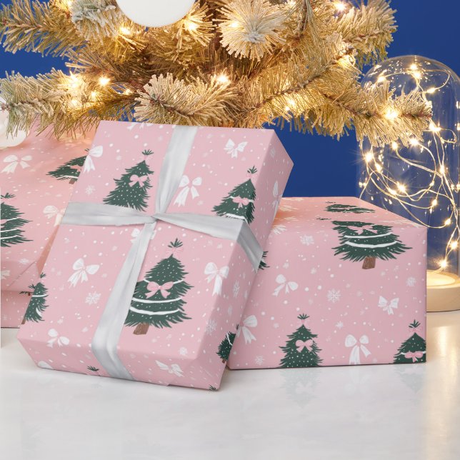 Pink Coquette Holiday Wrapping Paper (Holidays)