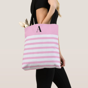 Pink Coquette Monogram (A) Tote Bag