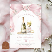 Pink Coquette Pearls and Prosecco Bridal Shower
