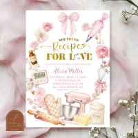 Pink Coquette Recipe for Love Baking Bridal Shower
