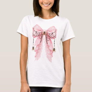 Pink Coquette Spider Bow T-Shirt