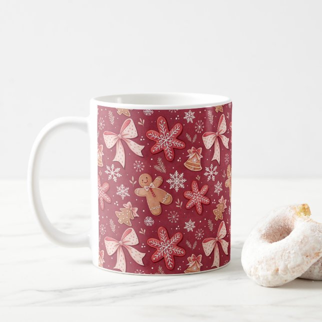 Pink Coquette & Sweet Xmas Coffee Mug (With Donut)