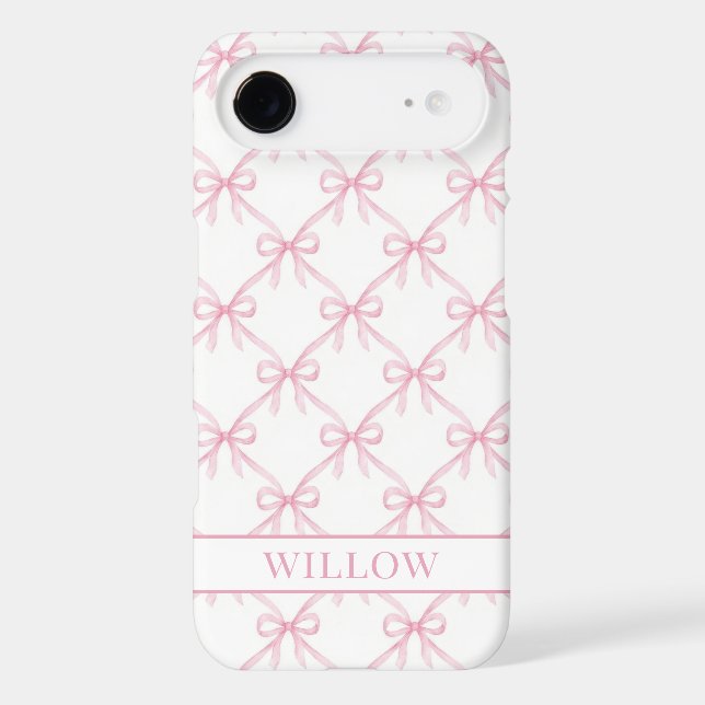 Pink Coquette Watercolor Bows (Back)