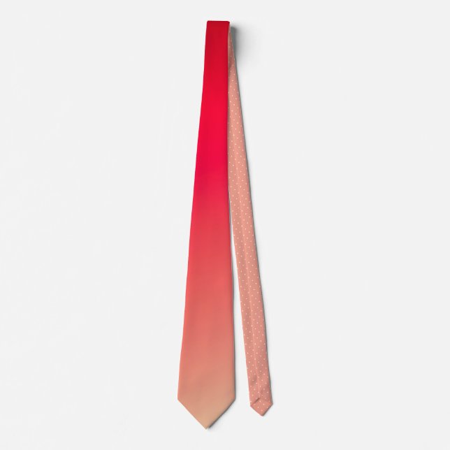 Pink Coral And Peach Tie (Front)