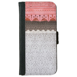 Pink Coral House Door Wallet Case