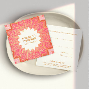Pink Coral Lotus Mandala Flower Gift Certificate