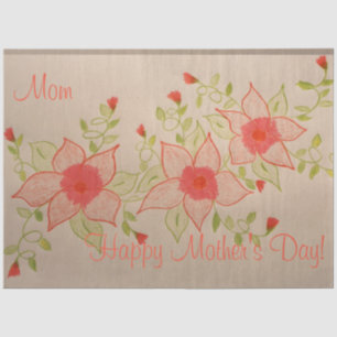Pink Coral Mother's Day Tissue Paper