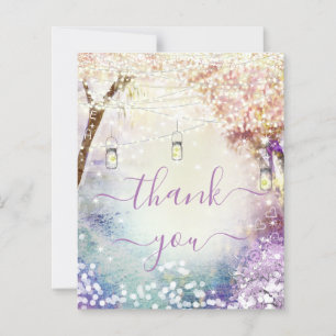 Pink Coral Purple Blue Forest Fairytale Wedding