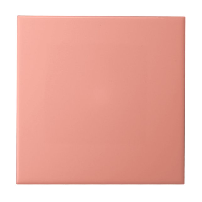 Pink Coral Solid Colour Tile (Front)