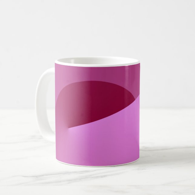 Pink Corner Abstract Geometrical Mug 1 (Front Left)