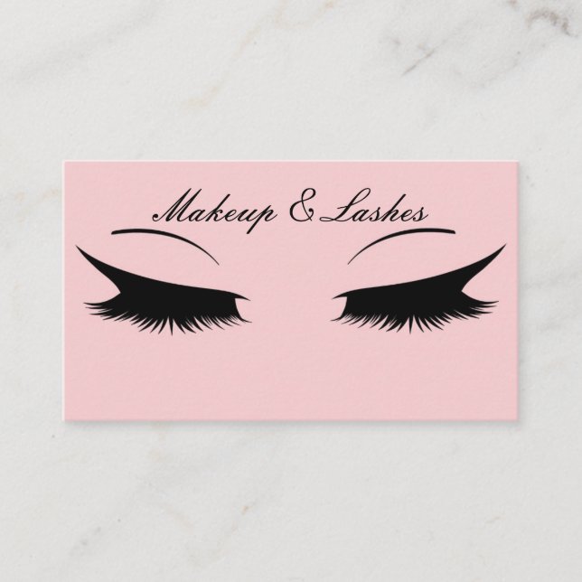 PINK COSMETOLOGIST BUSINESS CARD (Front)