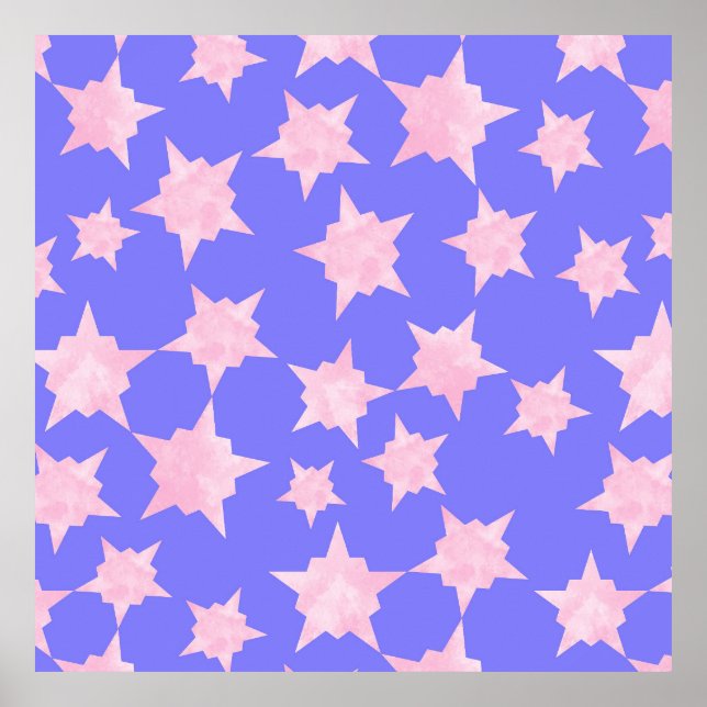 Pink Cosmic Burst Poster (Front)