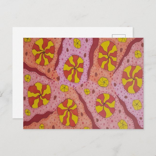 Pink Cosmic Candies Postcard (Front/Back)