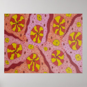 Pink Cosmic Candies Poster