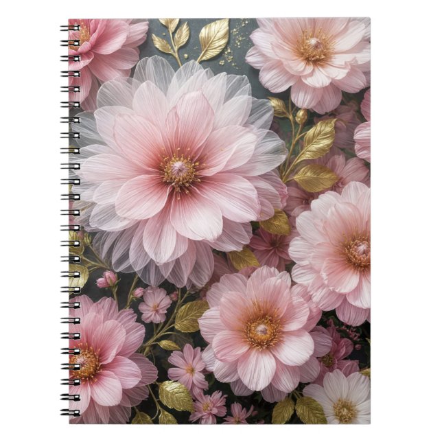 Pink Cosmos Collection Notebook (Front)