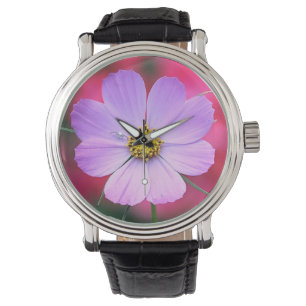 Pink Cosmos Flower Watch