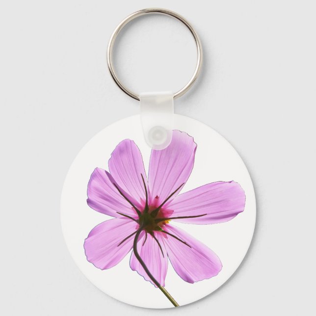 Pink Cosmos Key Ring (Front)