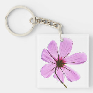 Pink Cosmos Key Ring
