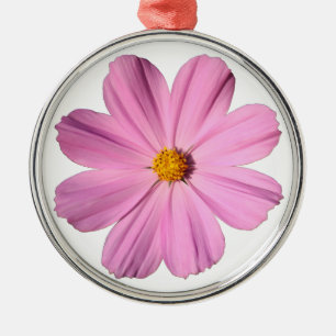 Pink Cosmos Metal Tree Decoration