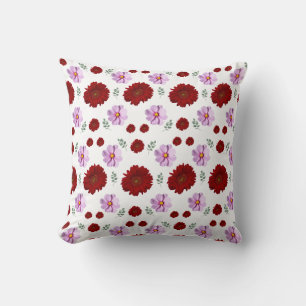 pink Cottage Floral Cushion