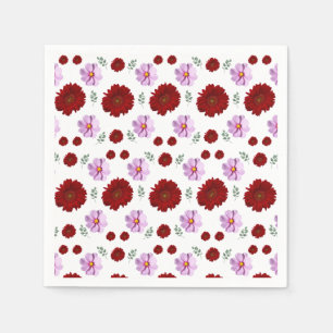 pink Cottage Floral Napkin