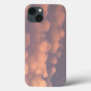 Pink Cotton Ball Clouds iPhone 13 Case