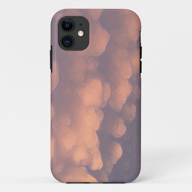 Pink Cotton Ball Clouds Case-Mate iPhone Case (Back)