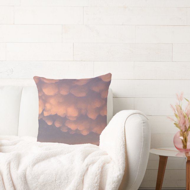 Pink Cotton Ball Clouds Cushion (Couch)