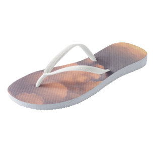 Pink Cotton Ball Clouds Jandals