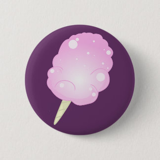 Pink Cotton Candy 6 Cm Round Badge