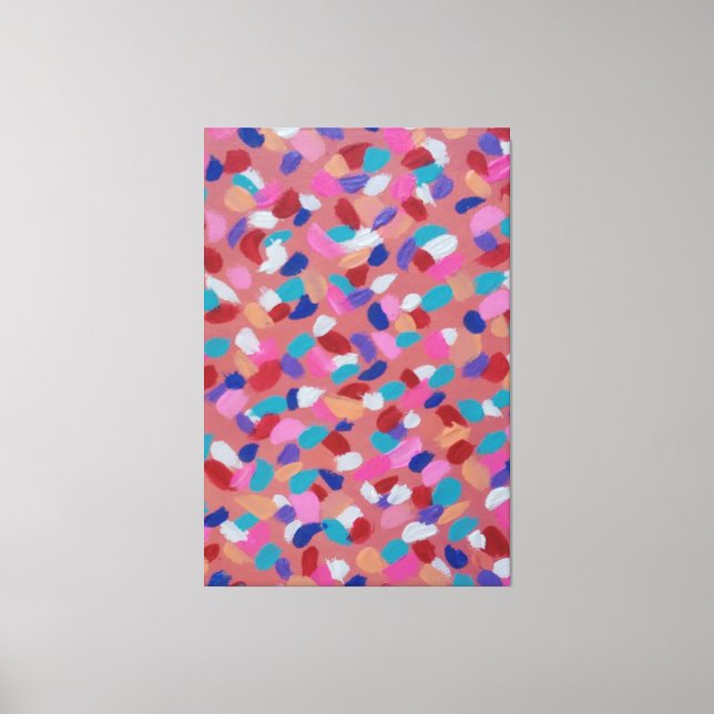 Pink Cotton Candy Canvas Print (Front)