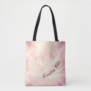 Pink Country chic design Tote Bag