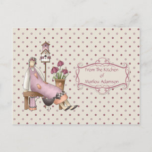 Pink Country Kitchen Recipe Cards