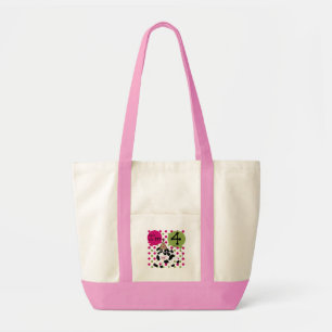 Pink Cow 4th  Birthday Tshirts and Gifts Tote Bag