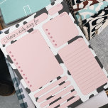 Pink Cow Daily Planner Notes and To Do List<br><div class="desc">Pink Cow Daily Planner Notes and To Do List. Stay organised in style with our planner and to-do lists featuring trendy animal prints. Keep track of tasks while adding a touch of whimsy to your daily routine</div>
