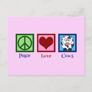 Pink Cow Postcard