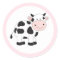 Pink Cow Stickers