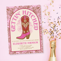 Pink Cowboy Boot Last Rodeo Bachelorette