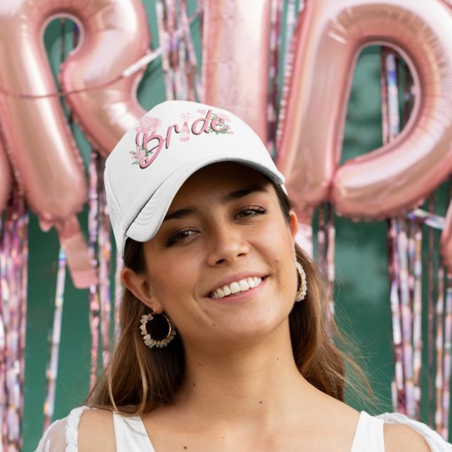 Pink Cowboy Hat With Flowers Bride  (Creator Uploaded)