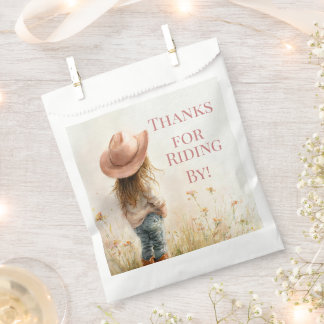 Pink Cowgirl Birthday | Farm Theme 1st Favour Bags