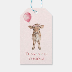 Pink Cowgirl Birthday   Farm Theme 1st  Gift Tags