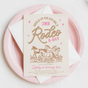 Pink Cowgirl Birthday Invitation