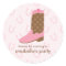 Pink Cowgirl Boot Birthday Party